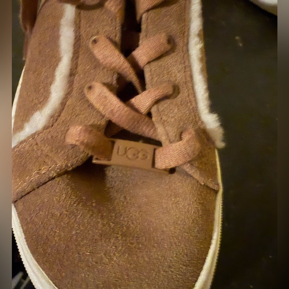 UGG Brown Suede Sneakers with White Soles - Picture 2 of 3